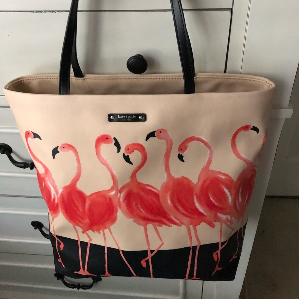 Kate Spade flamingo bon shopper